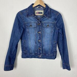 Duck Head Jean Jacket Size S Women's Blue Cotton Classic Denim Pockets‎